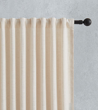 Back Tab Curtains header options