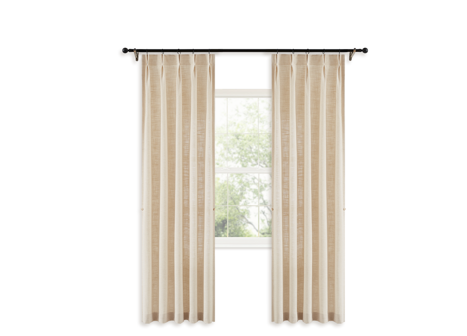 CURTARRA curtain measure tool pinch pleat curtains