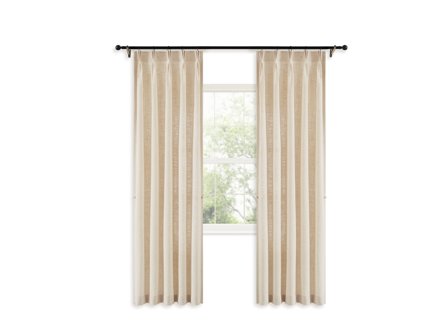 CURTARRA curtain measure tool pinch pleat curtains